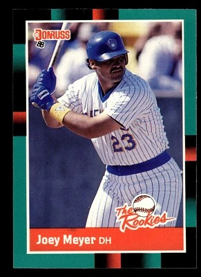 1988 Donruss The Rookies #38 Joey Meyer Milwaukee Brewers - Image 1 of 2