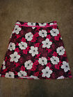 Ricki's Pink/White/Black Flower Print Skirt