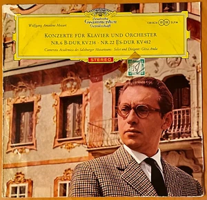 GEZA ANDA Mozart Piano Ctos 6/22 DGG RED STEREO 1962 TULIPS LP RARE NM- - Picture 1 of 2
