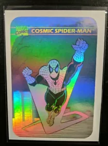 1990 Impel Marvel Universe MH1 COSMIC SPIDER-MAN carta inseguimento ologramma ~123R7 - Foto 1 di 12