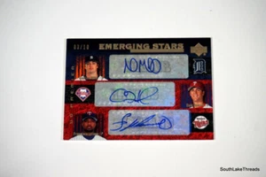 Andrew Miller Cole Hamels Liriano 2007 Upper Deck Auto Rookie Serial #'d 3/10 - Picture 1 of 3