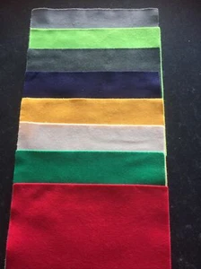 8 QUALITY FELT SQUARES ASSORTED COLOURS 230mm X 230mm (b) - Picture 1 of 3