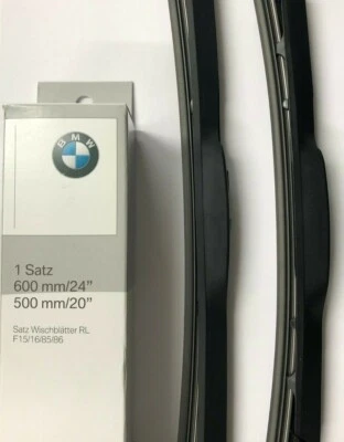 Genuine BMW X5 X6 Front Wiper Blade Set 61610039699 F15/F16/F85/F86 - Image 1 of 3
