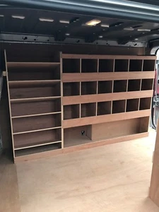Renault Trafic Van Shelving Racking SWB L1 Plywood System Tool Storage Unit Div - Picture 1 of 2