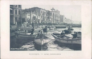 GRIECHENLAND Salonique Constantin Kai 1910er PC - Bild 1 von 2