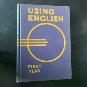 Using English First Year 1939 Chapman Harcourt, Brace & Co. Hardcover - Foto 1 di 10