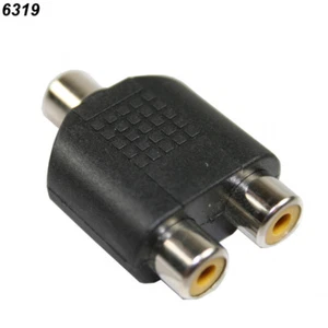 Adaptateur audio RCA femelle Vers 2x RCA Femelle - Imagen 1 de 1