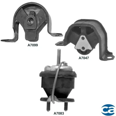 Engine Motor Mounts & Trans Mount 3Pcs Set For SAAB 9-3 99-02 2.0L - Image 1 of 4