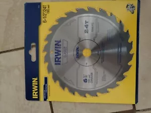 Irwin 15120 6-1/2" 24T Framing & Ripping Circular Saw Blade 5 pack - Picture 1 of 3