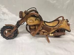 Wooden hand carved and Lacquered Motorcycle Made in Thailand - Picture 1 of 6