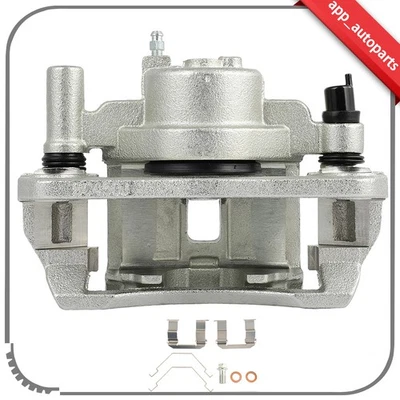 For 1999 2000 2001 02 03 Mazda Protege Front Left Brake Calipers w/ Bracket - Image 1 of 4