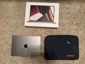 Apple MacBook Pro 14" (512GB SSD, M1 Pro, 16GB) - Space Gray - BROKEN SCREEN - Photo 1/8