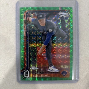 TARIK SKUBAL 2025 TOPPS CHROME GREEN GEOMETRIC REFRACTOR /99 - Picture 1 of 2