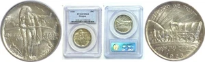 1926 50C Oregon Trail Commemorative Half Dollar PCGS MS-64 - Picture 1 of 3