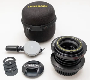 Lensbaby Muse Creative Focus Lens Nikon F Mount Double Glass Optic + case EX++ - Picture 1 of 5