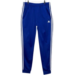 Adidas Pantalone Uomo Track Taglia 32x34 38x29 35x36 Blu Royal-Bianco 3 Strisce - Foto 1 di 14
