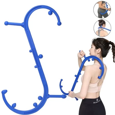 Blue Lower Back Massager Trigger Point Massager Self Massage Muscle Massage Tool - Image 1 of 4
