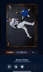 DIGITALE KARTE Topps Bunt 2025 POSTSEASON HEROES WORLD SERIES ICONIC SHOHEI OHTANI - Bild 1 von 2