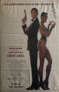 A VIEW TO A KILL (1985) (JAMES BOND) Locandina originale film teatro27x41 - Foto 1 di 2