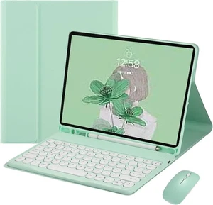 Keyboard Case Mouse for iPad 6th 5th Generation 9.7", Air ＆ Air 2, iPad Pro 9.7 - Picture 1 of 4