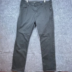 Adriano Goldschmied Jeans Mens 38 x 32 Black The Everett Slim Straight Stretch - Picture 1 of 7