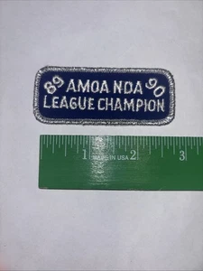 AMOA NDA League Champion 1989-1990 Embroidered Patch - Picture 1 of 1