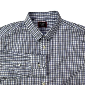 UNTUCKit Wrinkle Free Plaid Button Down Long Sleeve Cotton Shirt Mens L Large - Picture 1 of 22
