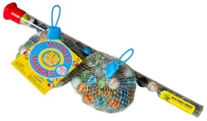 MOON MARBLE & IMPERIAL TOY 3 SETS 120 TOTAL WITH 3 SHOOTERS ALL NEW IN PACKAGES - Picture 1 of 15