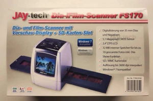 Jay-Tech Diascanner FS170 für Diafilm-Digitalisierung komplett unbenutzt NEU+OVP - Bild 1 von 17