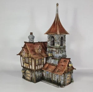 Tabletop Gebäude 28mm Mittelalter Die Flockenwirbel Von Falkenstein Unbemalt - Bild 1 von 8
