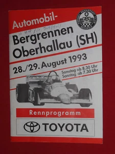 1993 Programm Bergrennen Oberhallau Opel Calibra Michel Osella Kessel Lola Amweg - Bild 1 von 3
