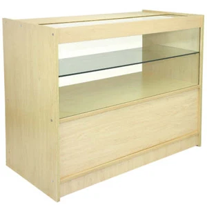 Expositor Comercial C1200 Fabricado en Madera de Arce con Balda de Cristal - Imagen 1 de 6