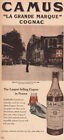 1947 Camus Cognac: La Grande Marque Vintage Print Ad