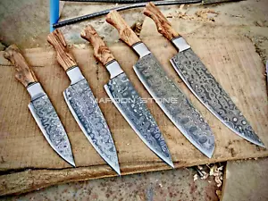Set coltelli da chef da cucina in acciaio damascato con borsa collezione colt... - Foto 1 di 5