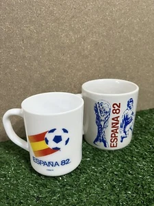 World Cup Espana 82 Mug Spain 82 Mug Bundle Set Of 2 Naranjito Vintage 1982 - Picture 1 of 8