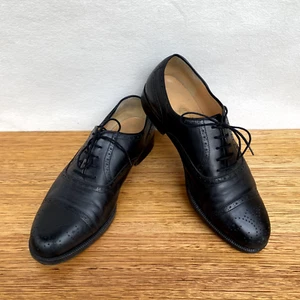 ☘️ Mens Salvatore Ferragamo Leather Wingtip Derby Oxford Shoes Size 8.5 EE 42.5 - Foto 1 di 10