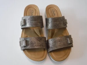 Clarks Collection Damen-Sandale Bronze Metallic Größe 7 1/2 W - Bild 1 von 5