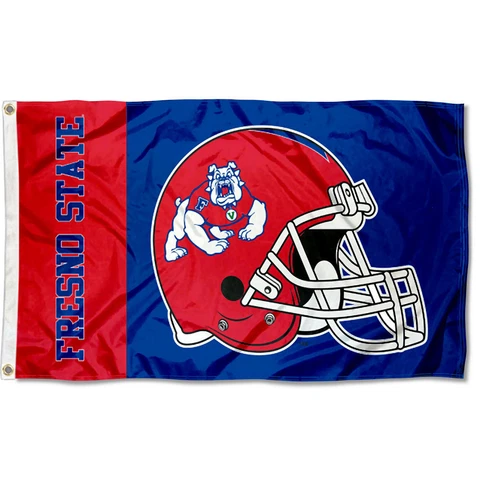 Fresno State Bulldogs Football Helmet Flag Large 3x5 Cover