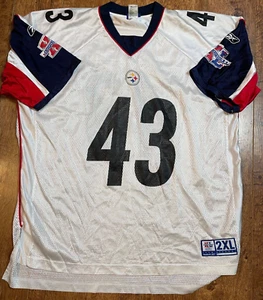 VTG RBK Pittsburgh Steelers Polamalu Super Bowl XL Limited Edition Jersey sz 2XL - Picture 1 of 3
