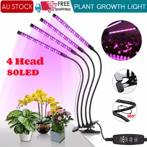 4 Head LED Grow Light Plant Light Panel Growing Plant Veg Flower Indoor Lamp - Picture 1 of 10