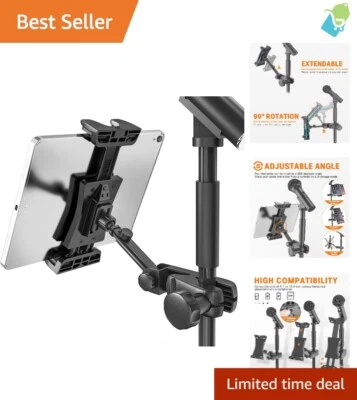 Supporto Musicale Regolabile Porta Tablet per Smartphone e iPad - Rotazione 360° - Immagine 1 di 4