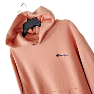 Vintage Champion Size Large Peach Reverse Weave Pullover Hoodie Sweatshirt - Picture 1 of 8