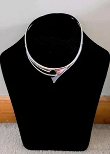 Vintage Sterlingsilber SIGI PINEDA Halsreif Halsband asymmetrisch Mid-Century MCM sehr guter Zustand - Bild 1 von 13