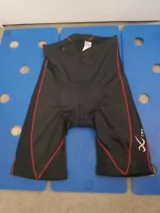 New CW-X Compression Shorts Women's Size Medium Black CoolMax Drawstring - Picture 1 of 19