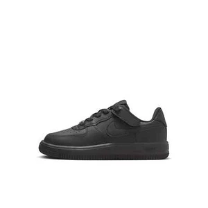 [FN0237-001] PRESCHOOL NIKE AIR FORCE 1 LOW EASYON 'TRIPLE BLACK' (PS) - Picture 1 of 5