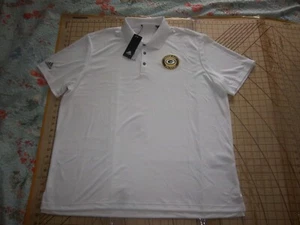 MENS 2XLARGE WHITE ADIDAS PACKERS ADORNED POLO SHIRT - NWT - Picture 1 of 3