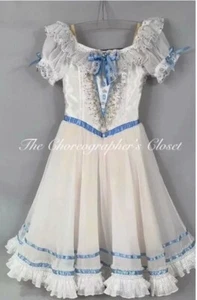 Abito da Balletto Professionale Bianco Blu Laurea Ball Clara Schiaccianoci XS Adulto - Foto 1 di 7