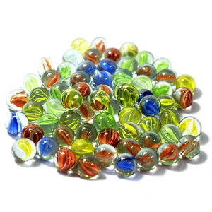 170-680 Marble Coloured Glass Marbles Traditional Vintage Classic Kids Toys Game - Picture 1 of 26