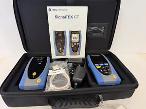 IDEAL NETWORKS SIGNALTEK CT DATA CABLE TRANSMISSION TESTEUR R156002 AVEC SACOCHE - Photo 1 sur 7