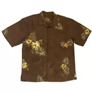 Camicia uomo Tommy Bahama taglia XL 100% seta con bottoni hawaiana floreale camp shirt - Foto 1 di 9
